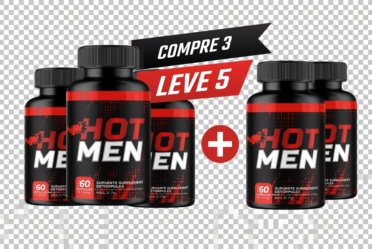 HOT MAN CAPS — Kit 3 Frascos