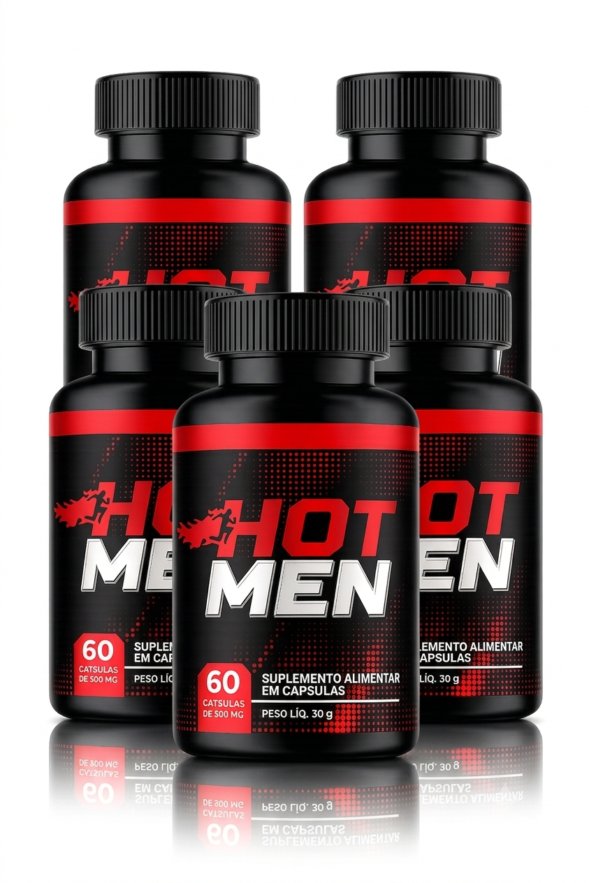 HOT MAN CAPS — Kit 3 Frascos